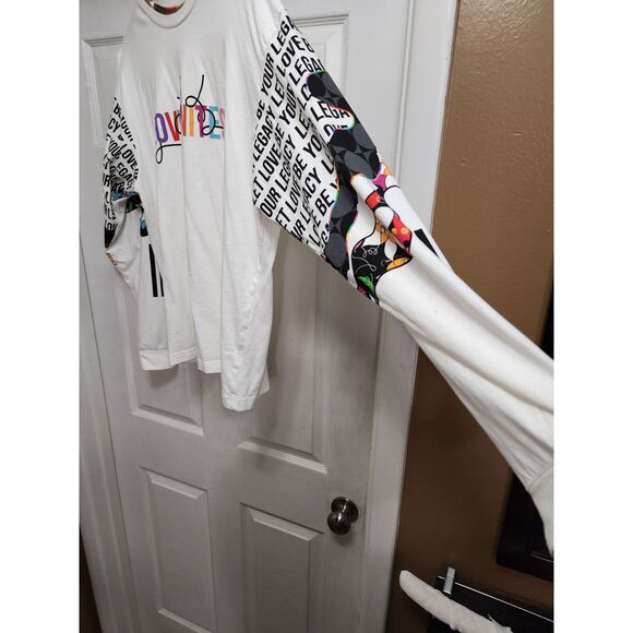 Adidas Long Sleeve Graphic Pride Tee "Let Love Be Your Legacy" (L) - Picture 3 of 7